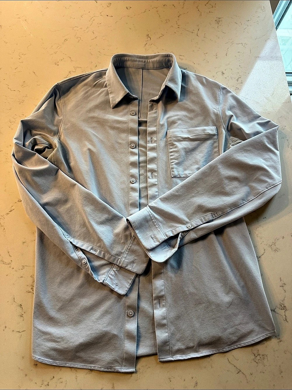 Lululemon Airing Easy Long-Sleeve Shirt Gray
